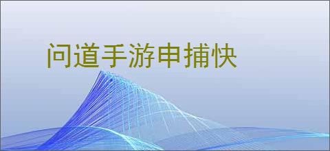 问道手游申捕快