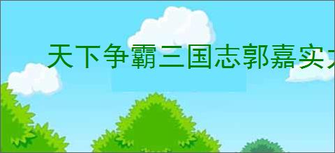 天下争霸三国志郭嘉实力如何